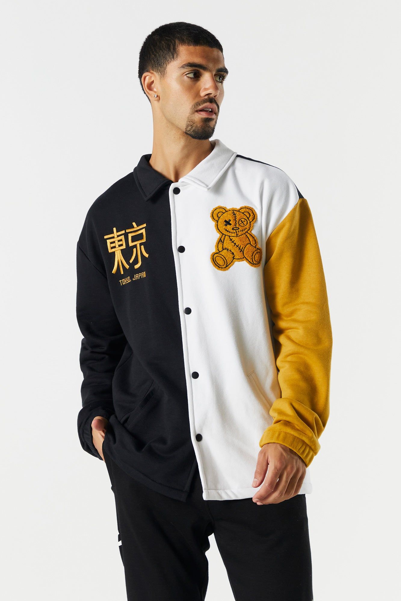 Blouson d'entraîneur en molleton avec motif brodé sold by Urban Planet