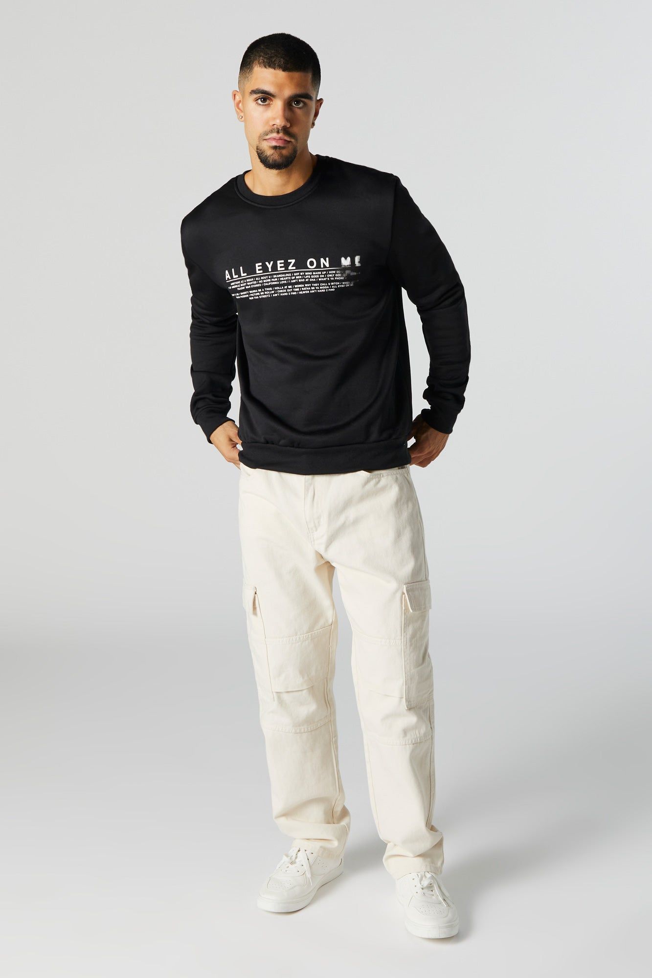 Tupac All Eyez On Me Graphic Sweatshirt sold by Urban Planet product image thumbnail 3