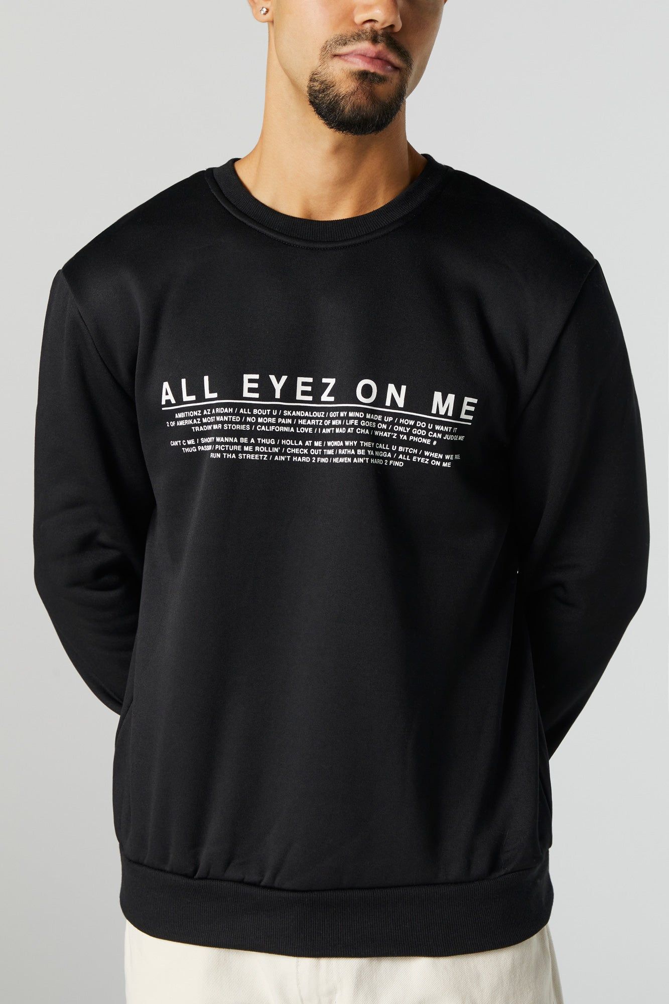 Tupac All Eyez On Me Graphic Sweatshirt sold by Urban Planet product image thumbnail 4
