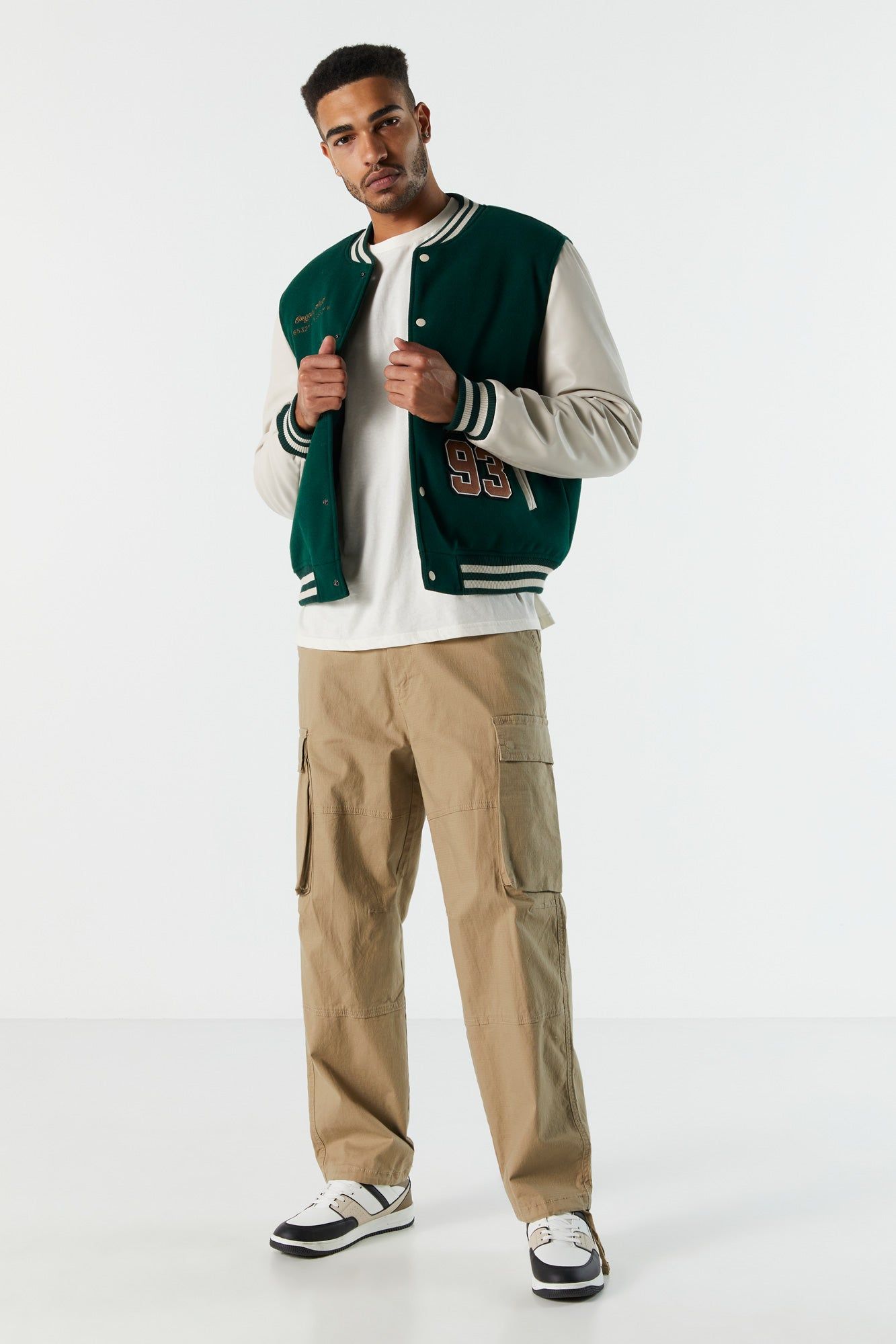 NY Embroidered Varsity Jacket sold by Urban Planet product image thumbnail 4