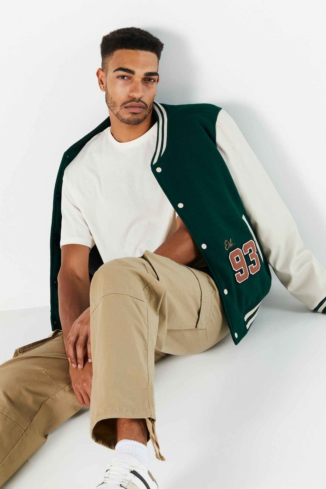 NY Embroidered Varsity Jacket sold by Urban Planet