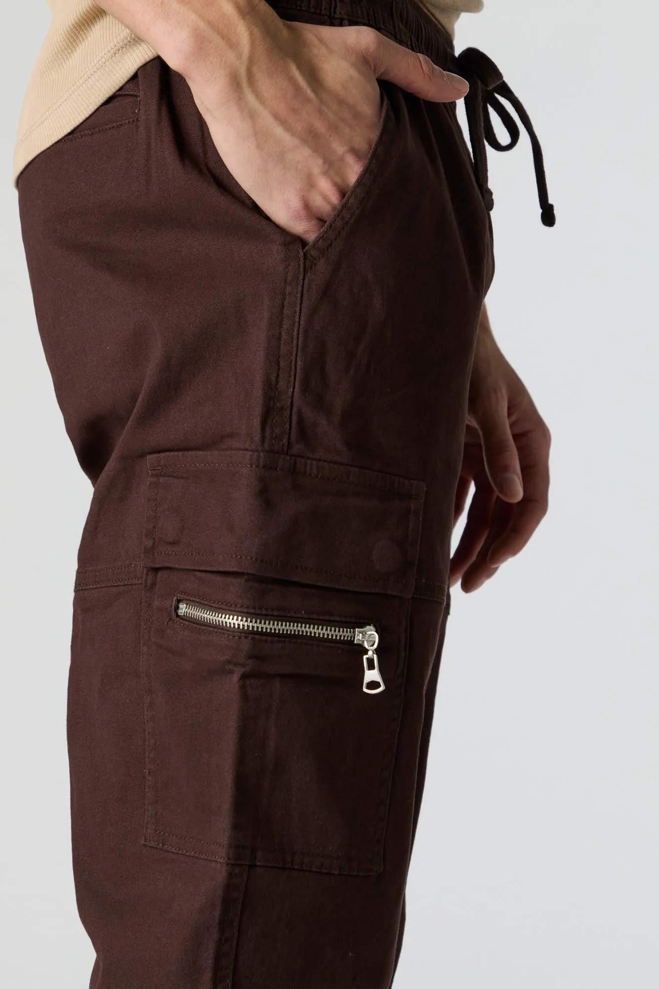 Jogger cargo avec poches à fermeture à glissière sold by Urban Planet product image thumbnail 5