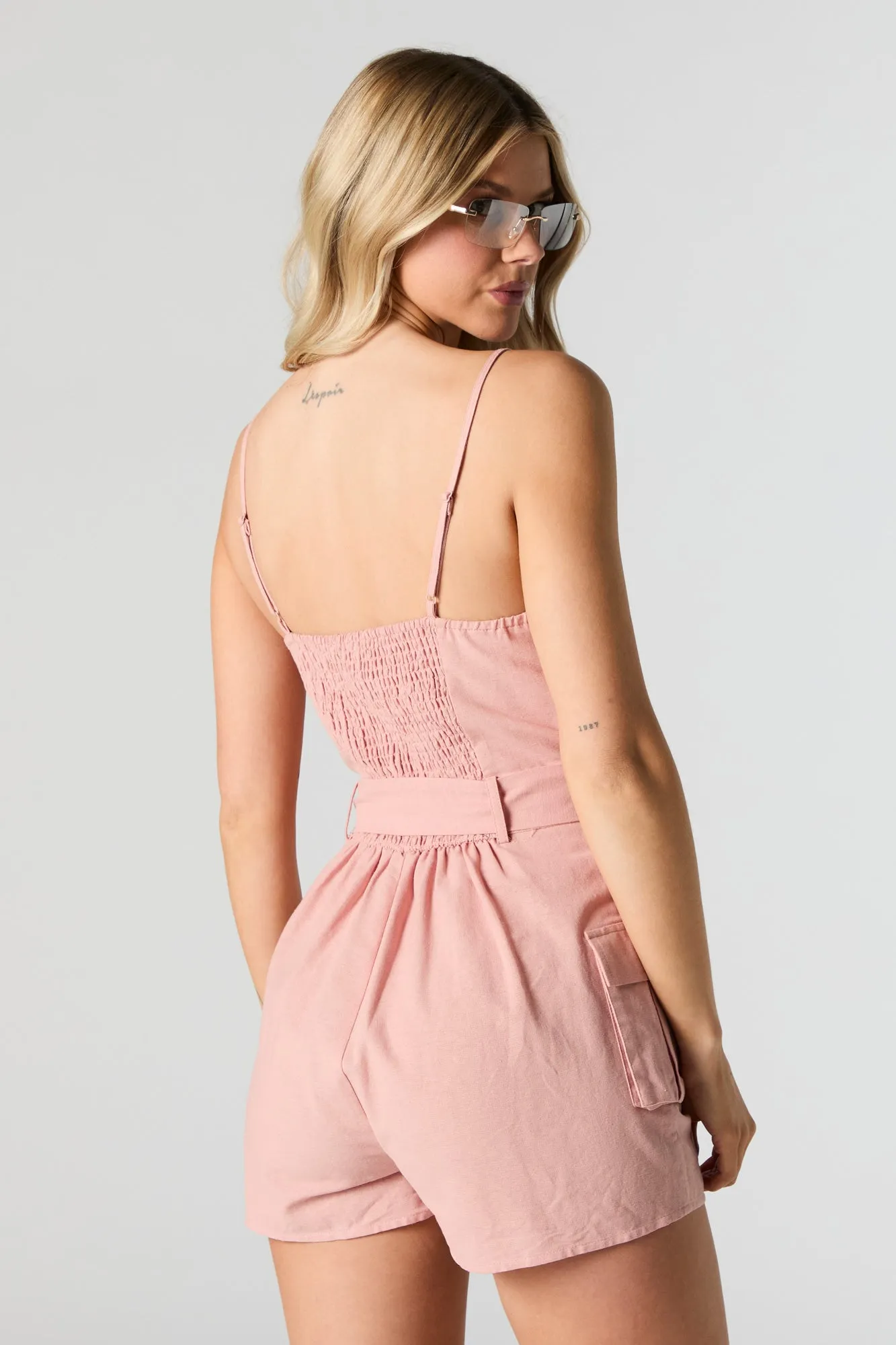 Combi-short boutonné avec ceinture sold by Urban Planet product image thumbnail 2