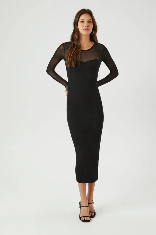 Mesh Bodycon Midi Dress sold by Urban Planet