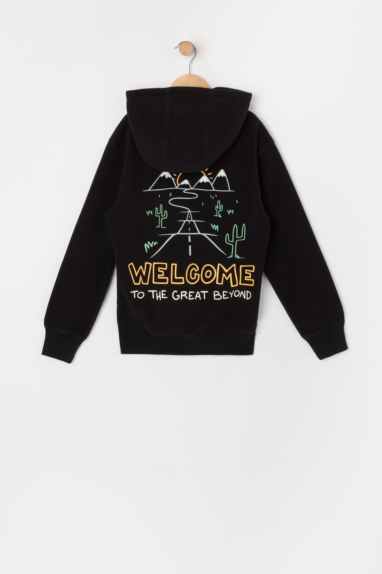 Boys Great Beyond Graphic Polar Fleece Hoodie sold by Urban Planet product image thumbnail 2