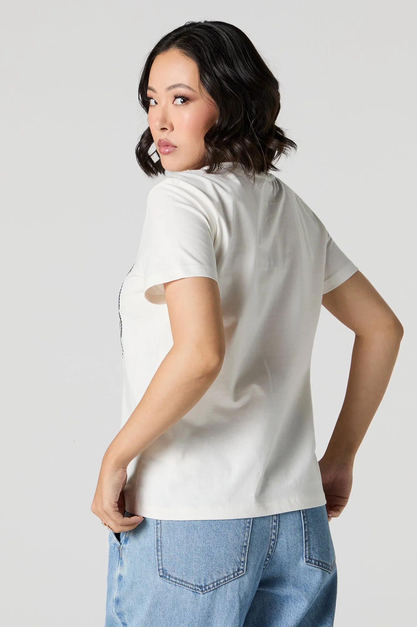 Whatever Sequined T-Shirt sold by Urban Planet product image thumbnail 3