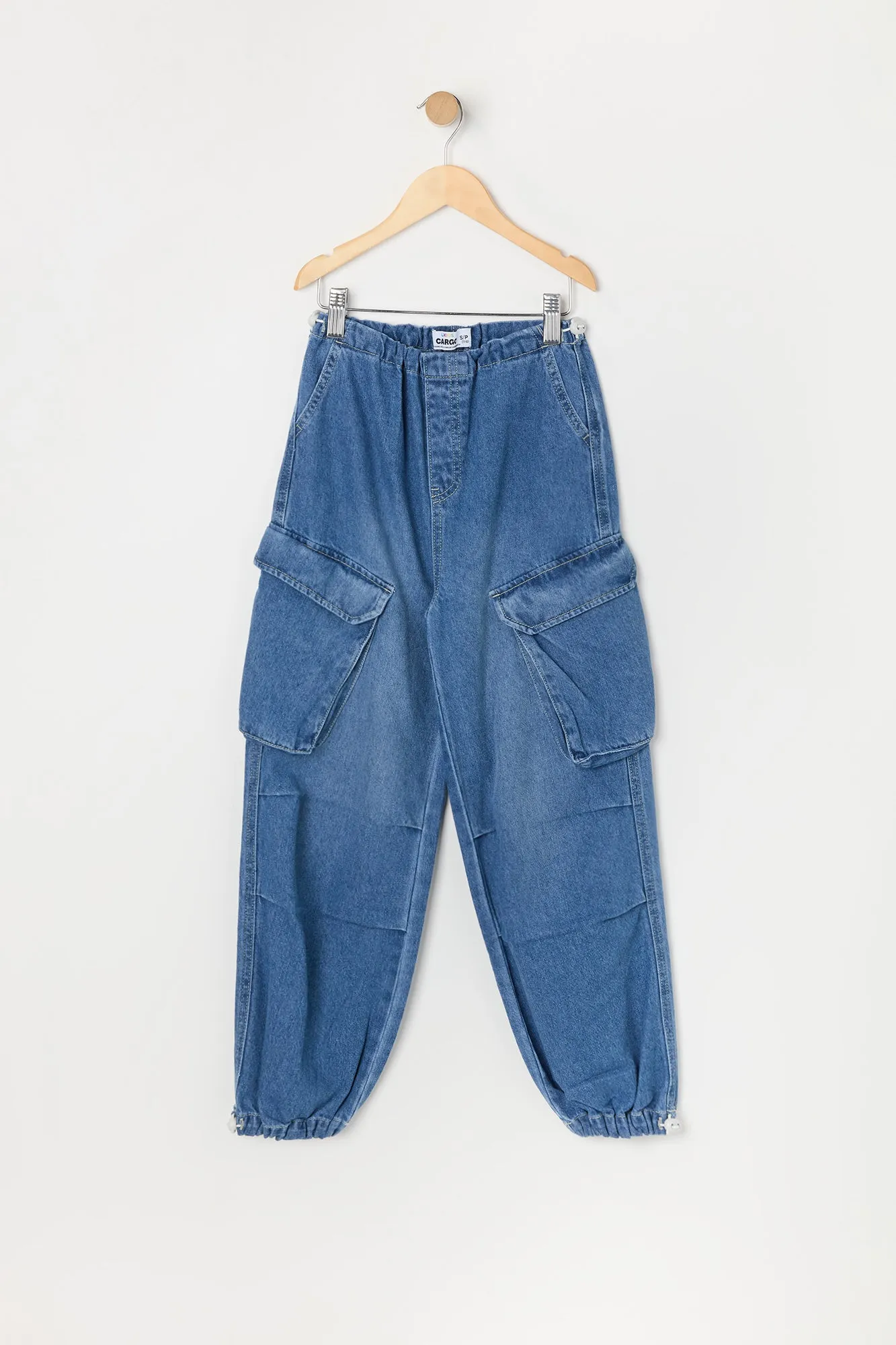 Jogger cargo en denim pour fille sold by Urban Planet product image thumbnail 3