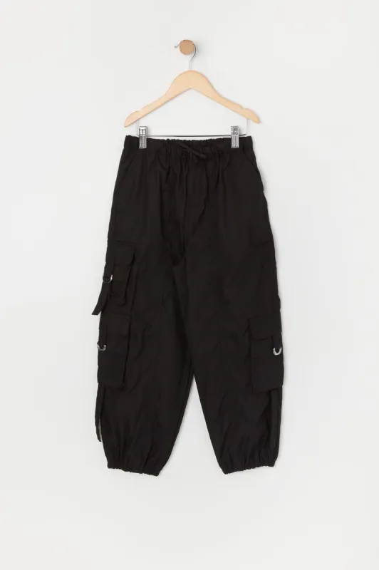 Girls D-Ring Cargo Parachute Pant sold by Urban Planet