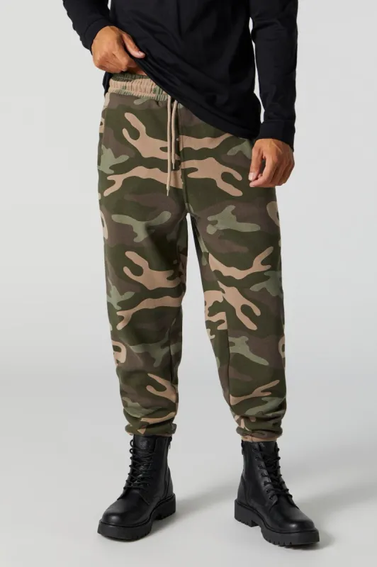 Camo Fleece Jogger sold by Urban Planet