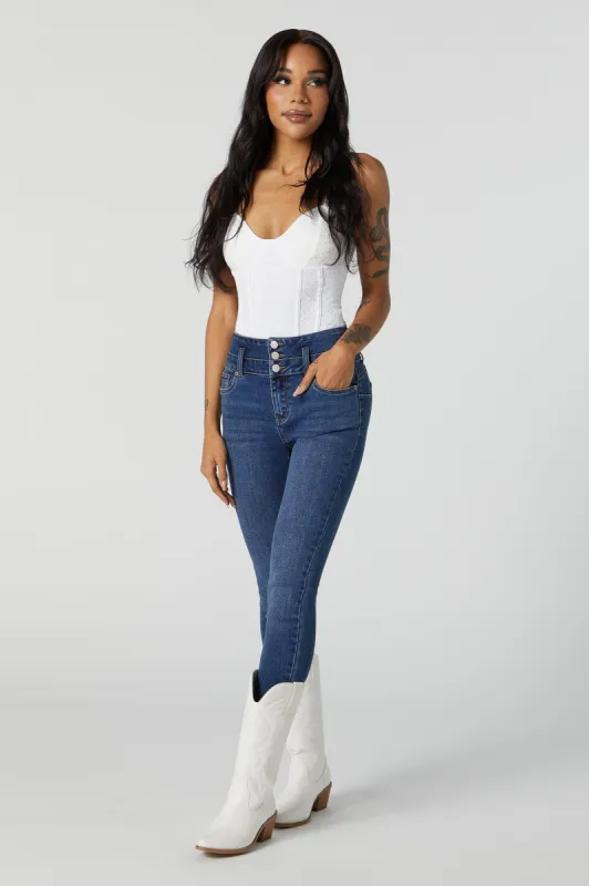 Ibiza Dark Wash Push Up Skinny Jean sold by Urban Planet