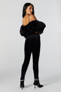 Legging à taille haute en velours sold by Urban Planet
