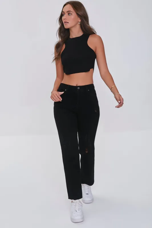 Straight Leg Distressed Denim Jean sold by Urban Planet