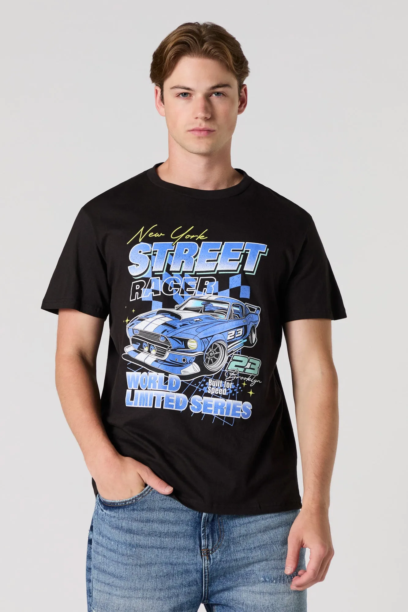 NY Street Racer Graphic T-Shirt sold by Urban Planet