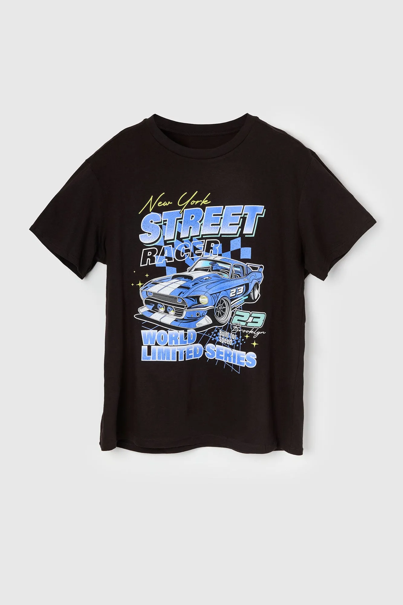 NY Street Racer Graphic T-Shirt sold by Urban Planet product image thumbnail 4