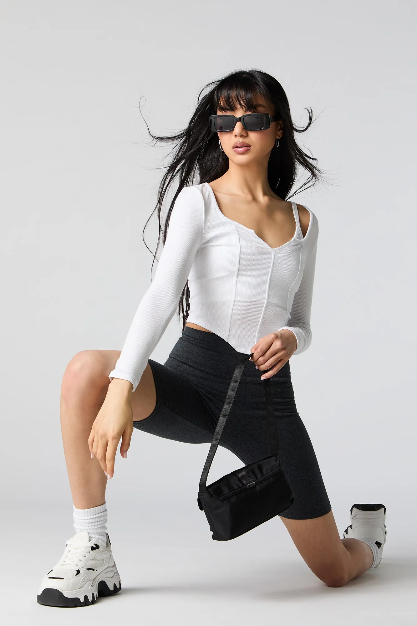 Short de cycliste à taille haute sold by Urban Planet product image thumbnail 4