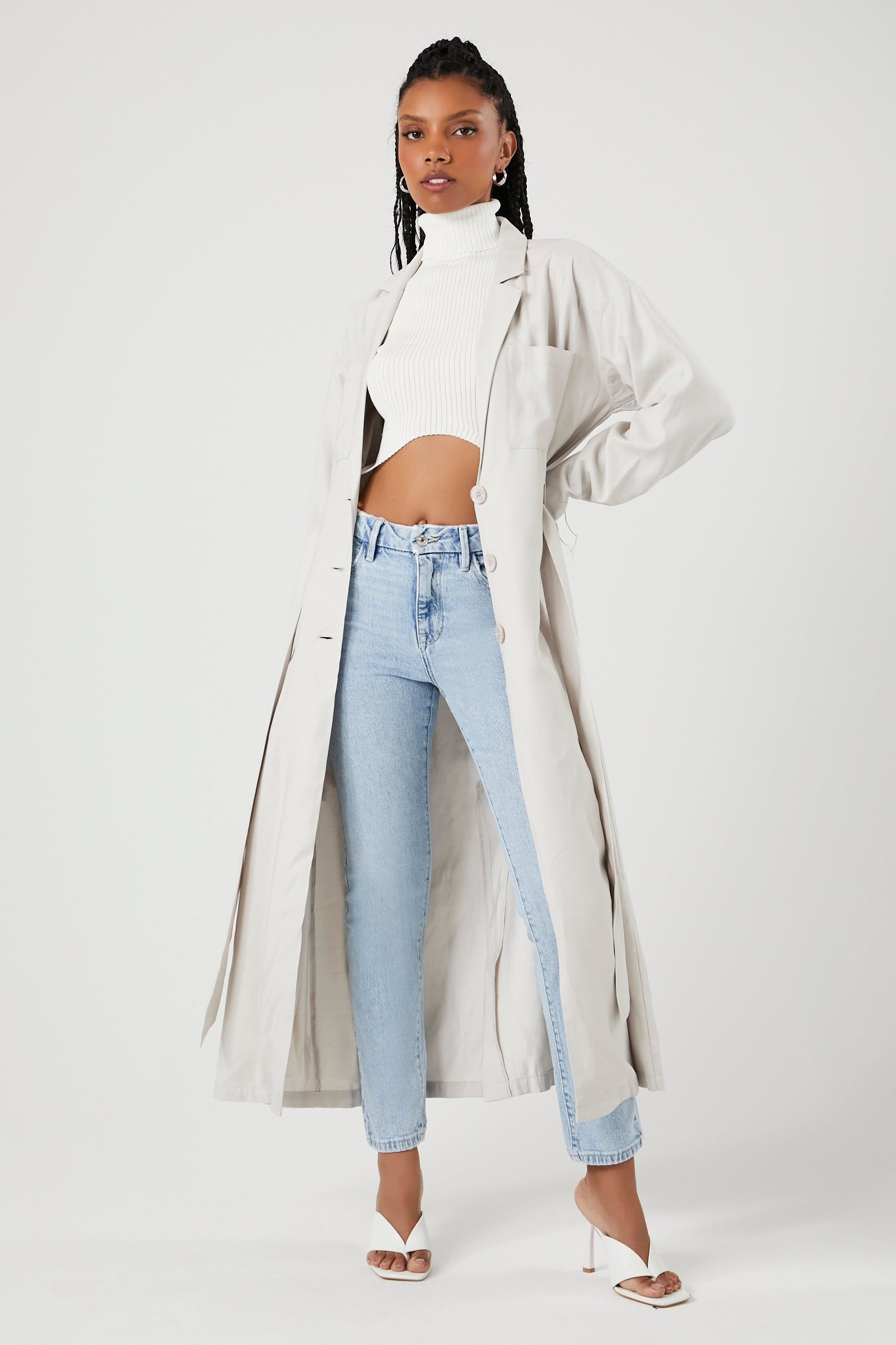 Belted Trench Coat sold by Urban Planet