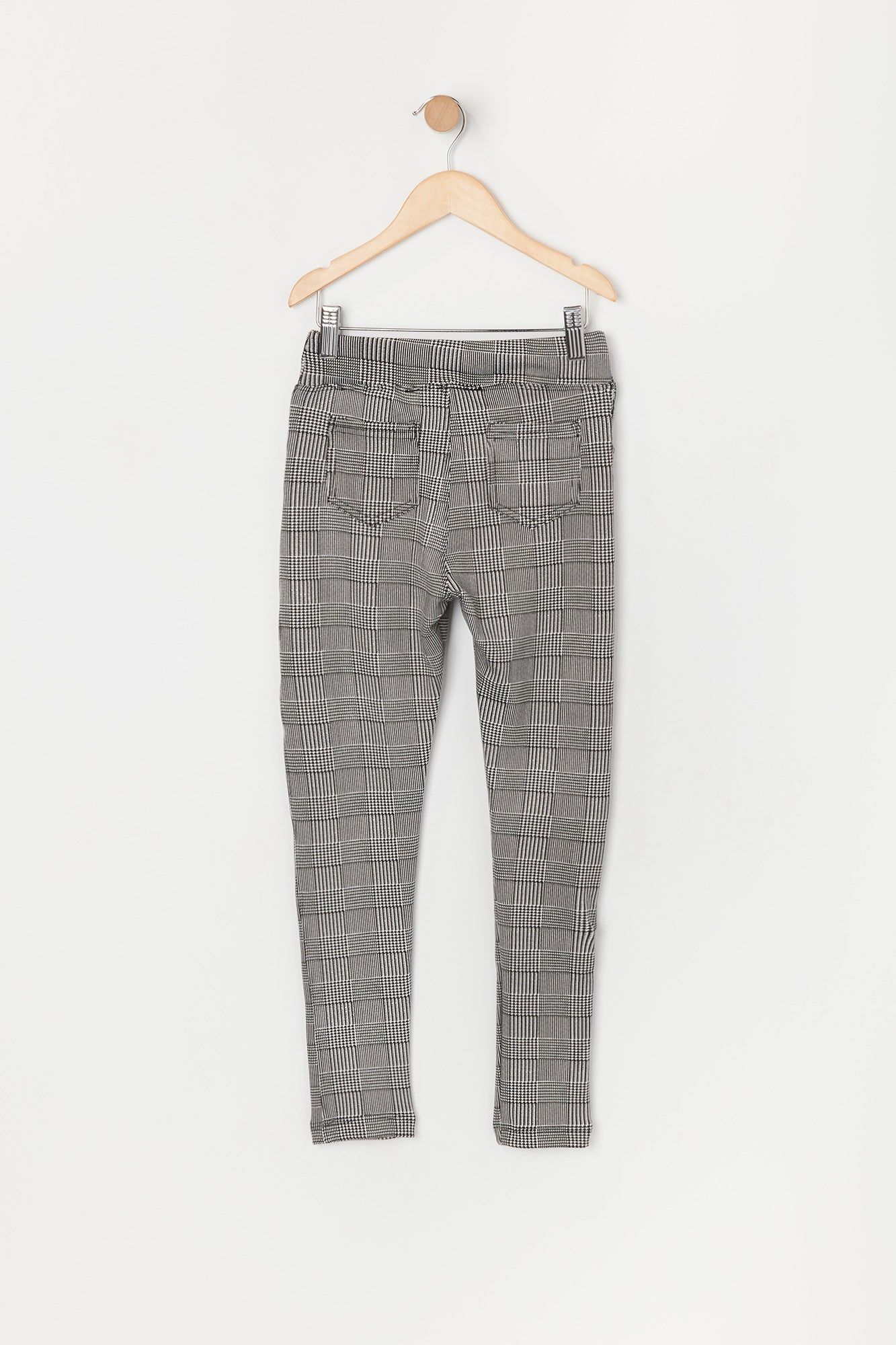 Girls Super Soft Houndstooth Zip Pocket Legging sold by Urban Planet product image thumbnail 2