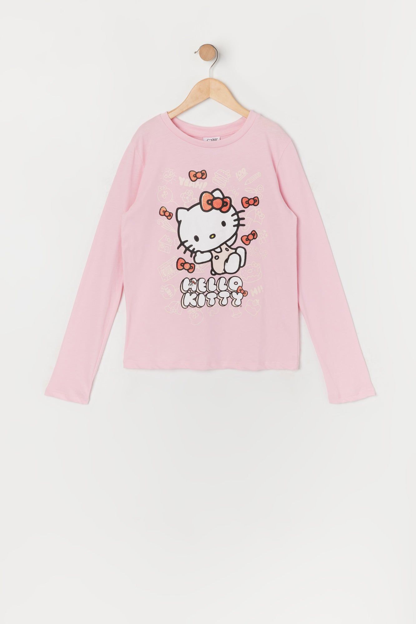Girls Hello Kitty Graphic Long Sleeve Top sold by Urban Planet