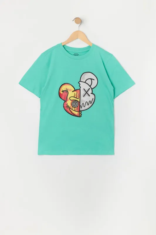Boys Dabbing Teddy Graphic T-Shirt sold by Urban Planet