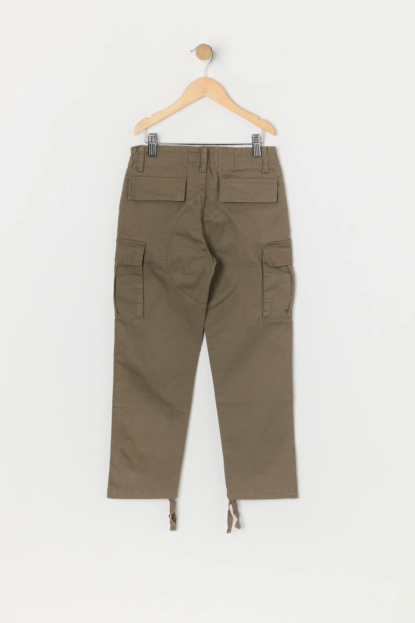 Pantalon cargo texturé avec attache à l'ourlet pour garçon sold by Urban Planet product image thumbnail 2