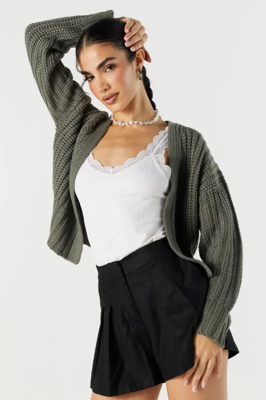 Short Length Knit Cardigan sold by Urban Planet