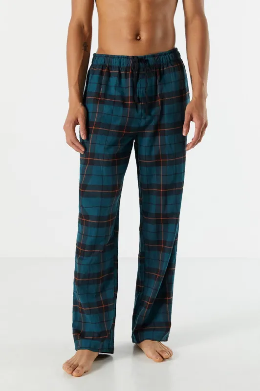 Pantalon de pyjama à carreaux sarcelle sold by Urban Planet