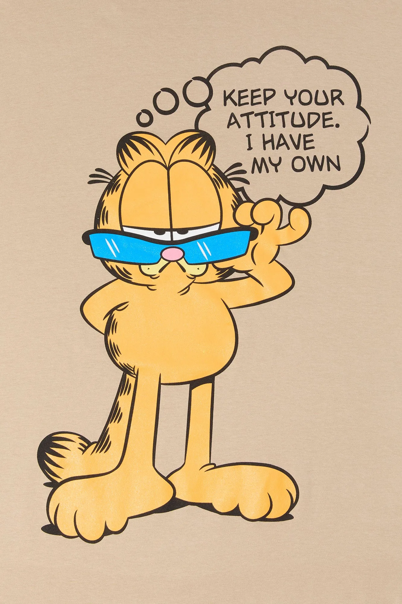 Garfield Graphic Boyfriend T-Shirt sold by Urban Planet product image thumbnail 2