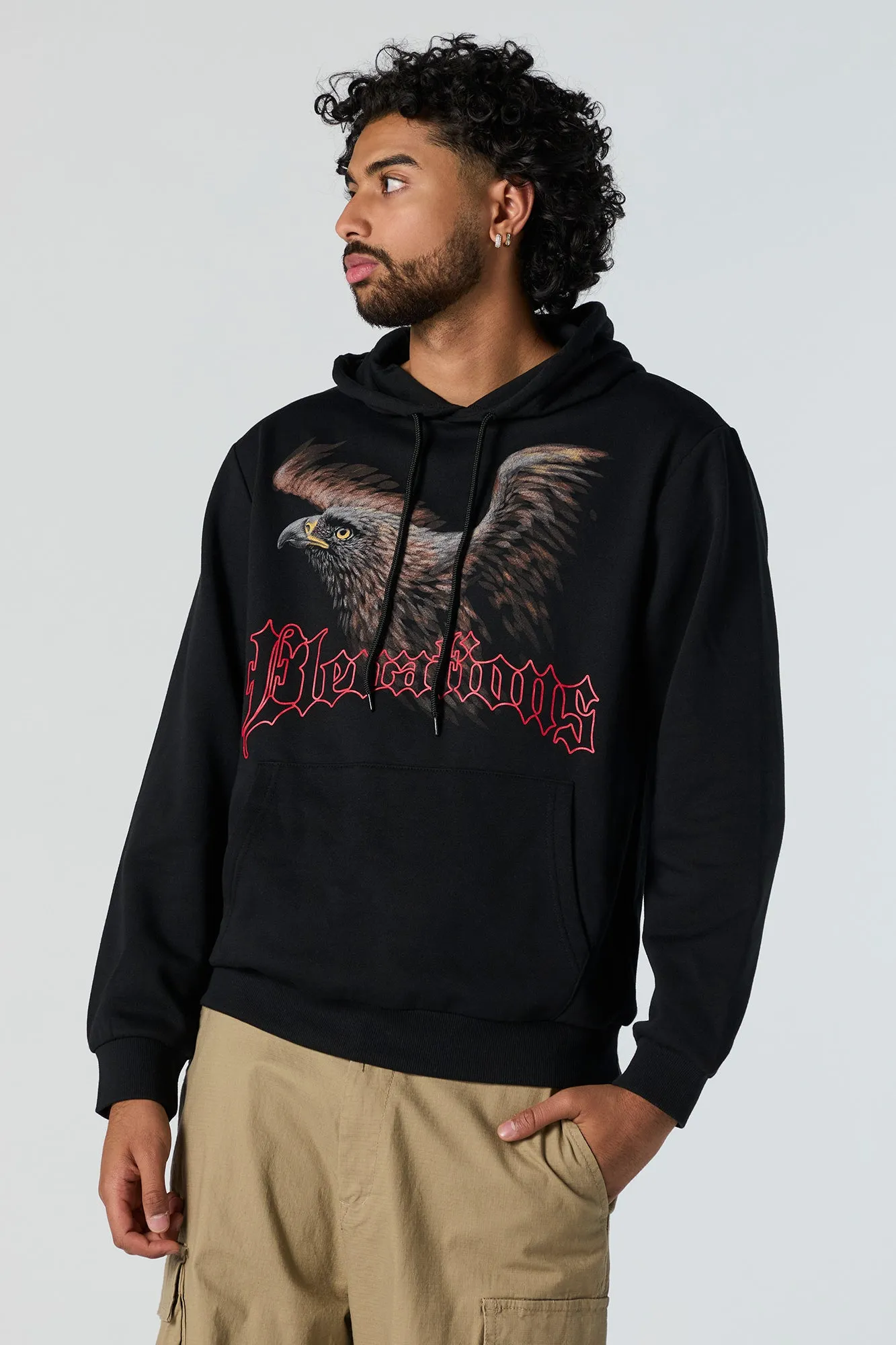 Eagle Graphic Fleece Hoodie sold by Urban Planet product image thumbnail 2