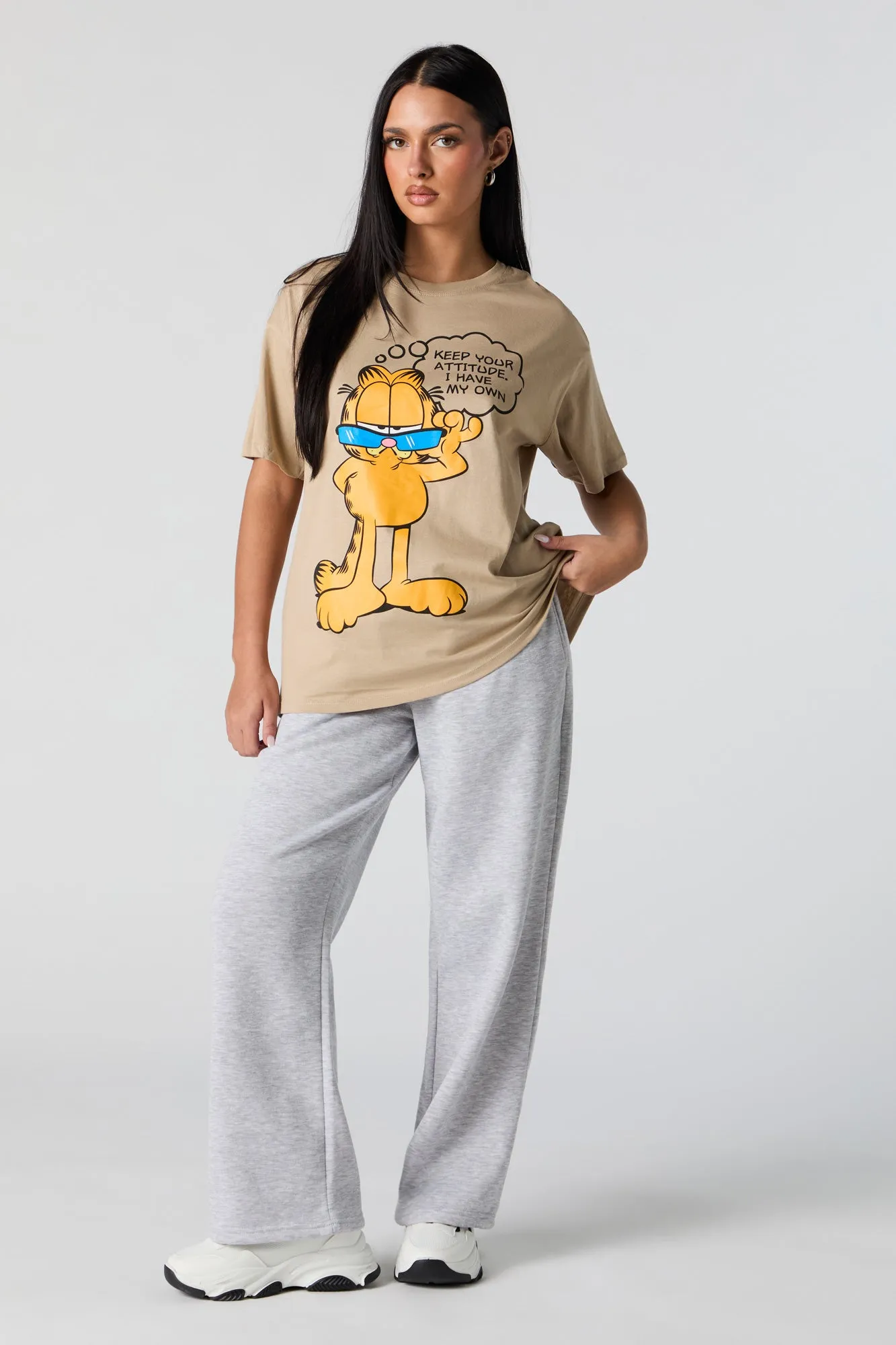 Garfield Graphic Boyfriend T-Shirt sold by Urban Planet product image thumbnail 3