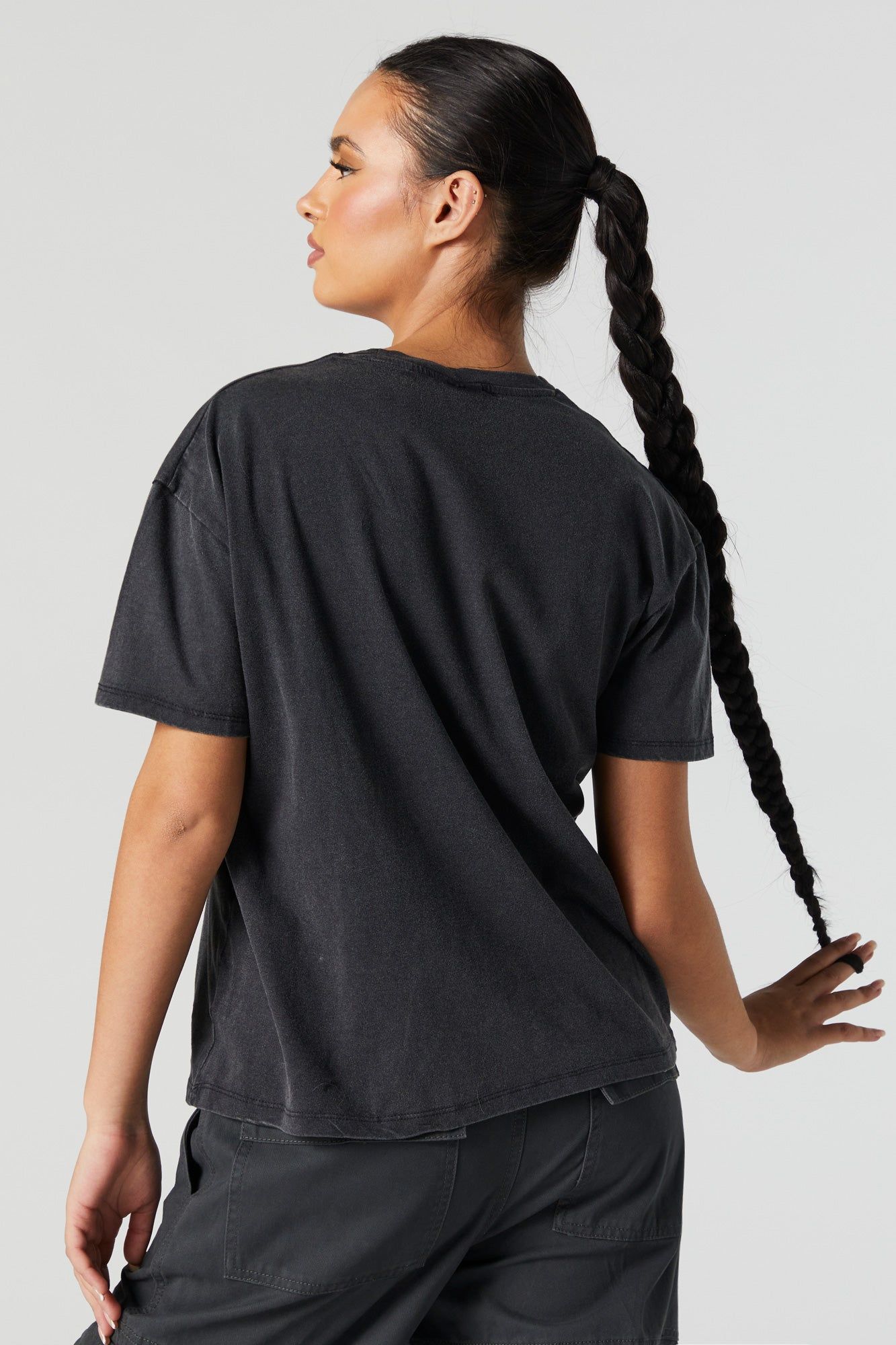 Rock Tour Graphic Boyfriend T-Shirt sold by Urban Planet product image thumbnail 4