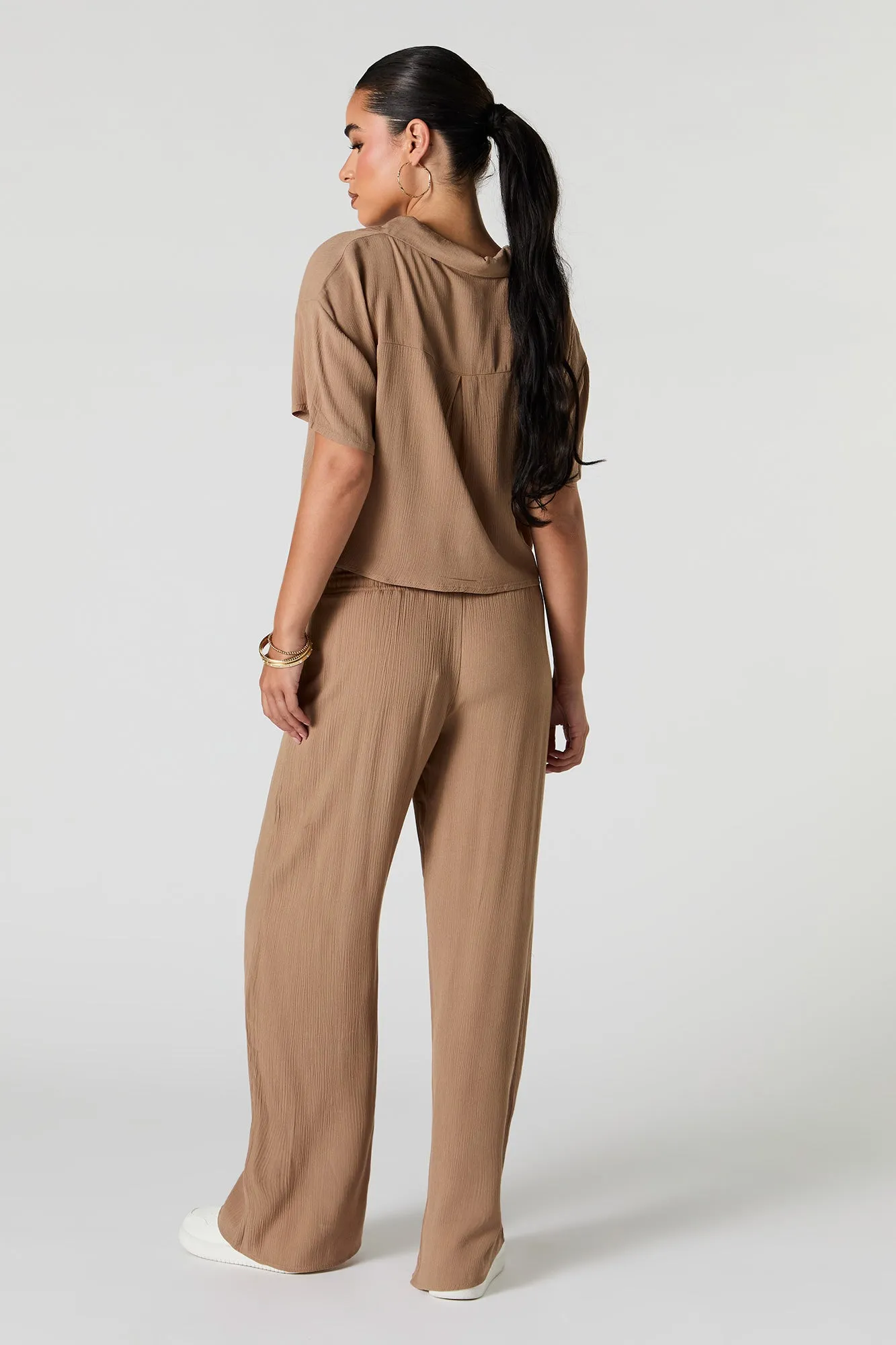 Pantalon à jambe large texturé sold by Urban Planet product image thumbnail 3