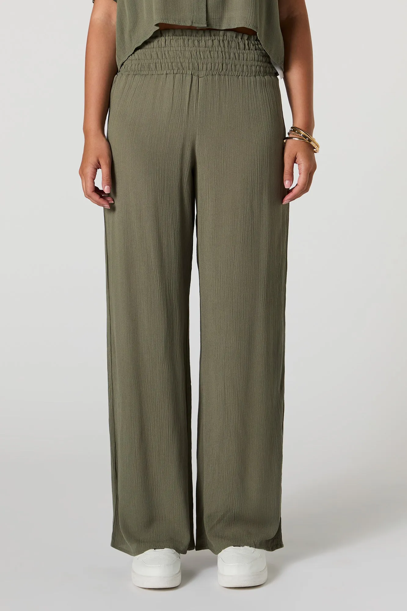 Pantalon à jambe large texturé sold by Urban Planet product image thumbnail 5