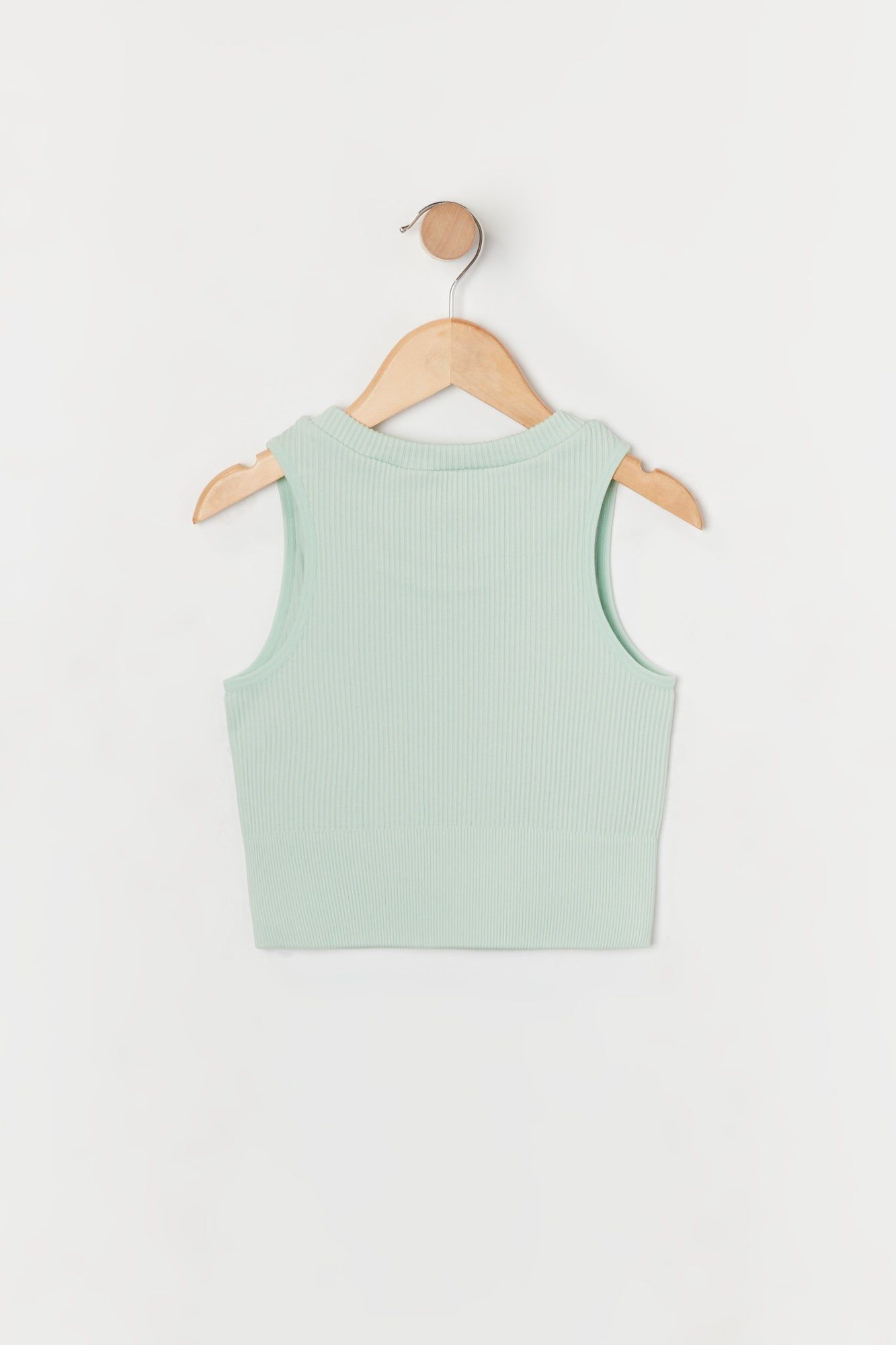 Débardeur côtelé sans coutures pour fille sauge sold by Urban Planet product image thumbnail 2