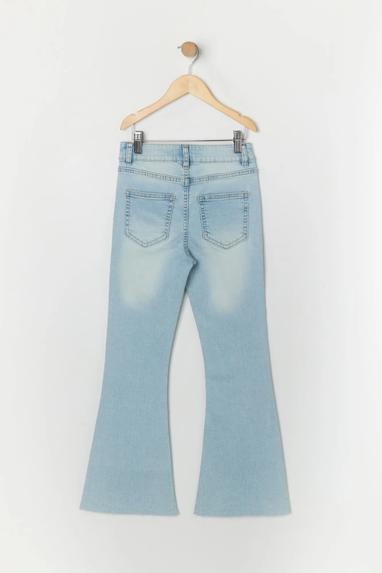 Girls High Rise Multi Button Flare Jean sold by Urban Planet product image thumbnail 2