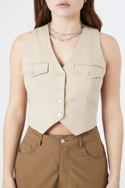 Veste courte en denim sold by Urban Planet