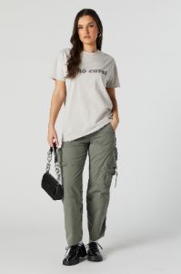 Who Cares Oversized Graphic T-Shirt sold by Urban Planet
