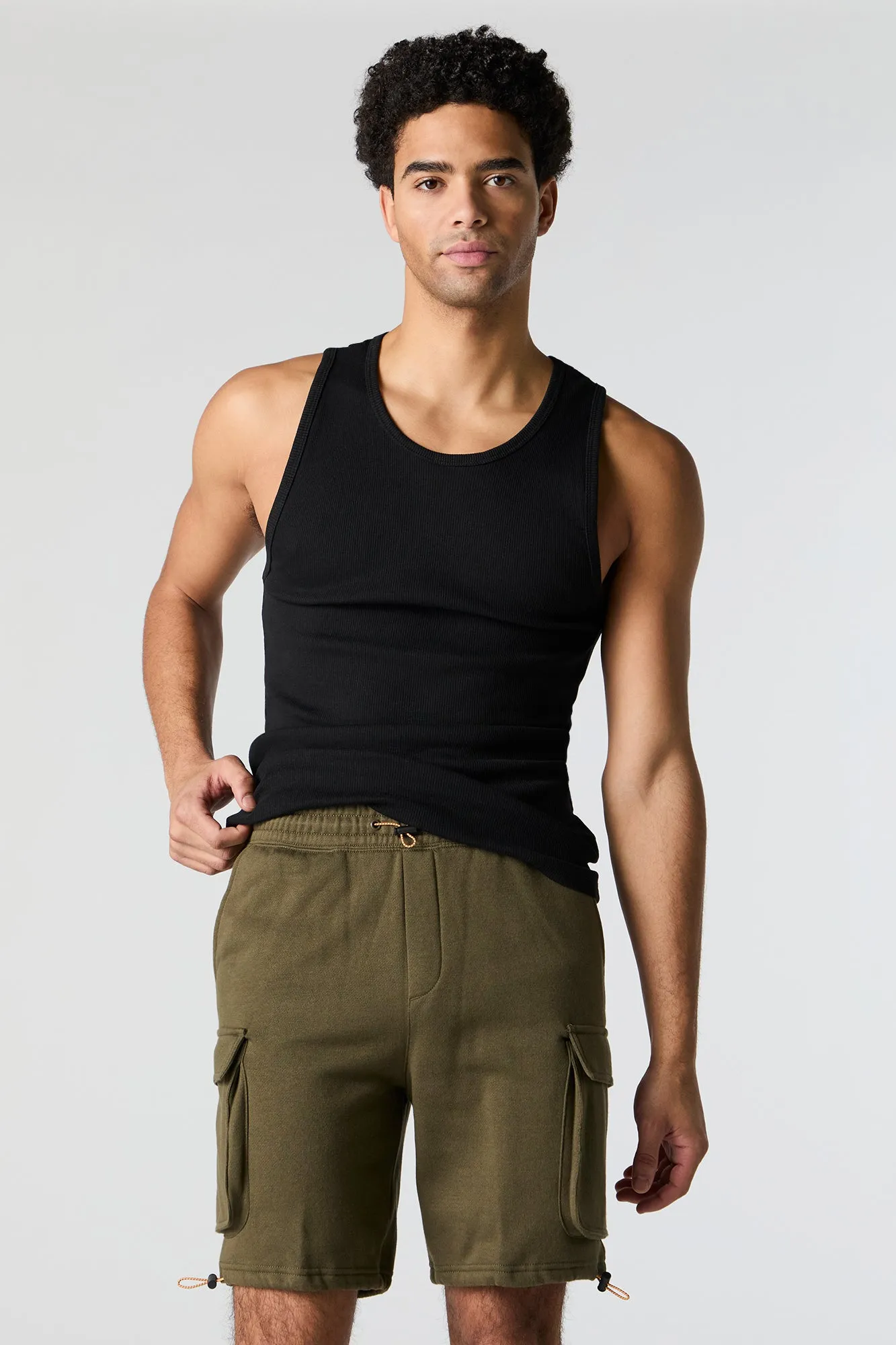 Fleece Toggle Hem Cargo Short sold by Urban Planet product image thumbnail 2