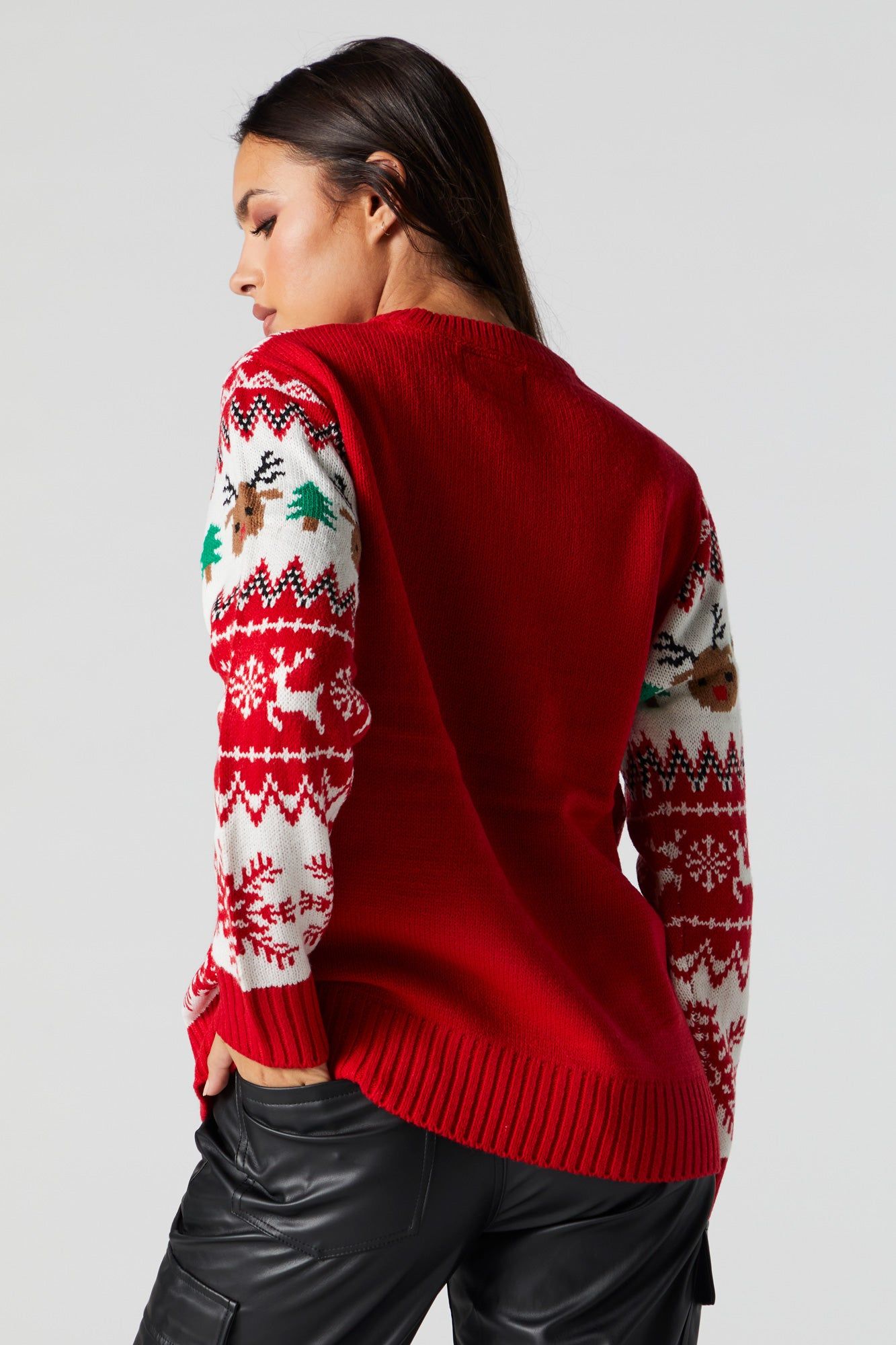 Chandail Hideux Noël à imprimé Rudolph sold by Urban Planet product image thumbnail 3