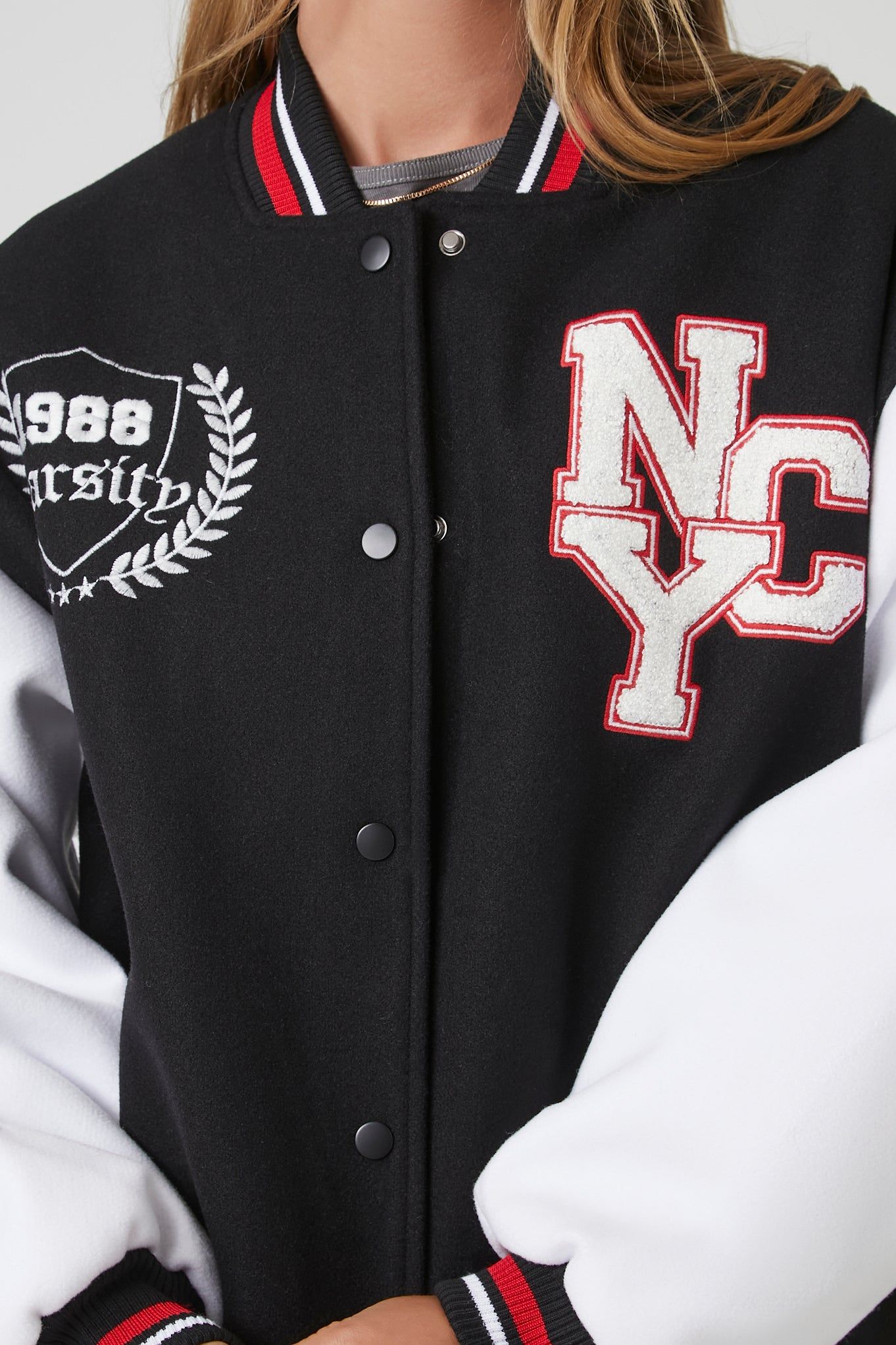 Blouson de style universitaire à imprimé NYC sold by Urban Planet product image thumbnail 11