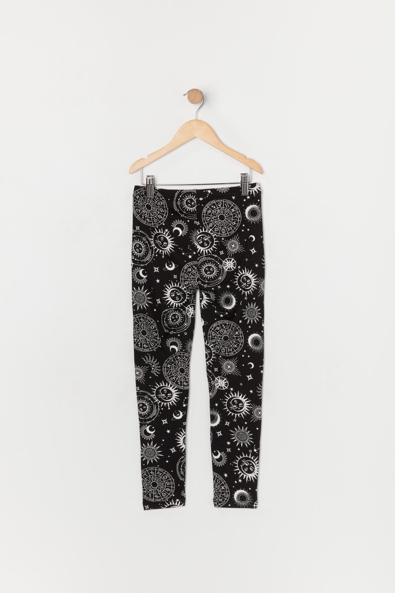Black Celestial Print Fleece Legging sold by Urban Planet product image thumbnail 2