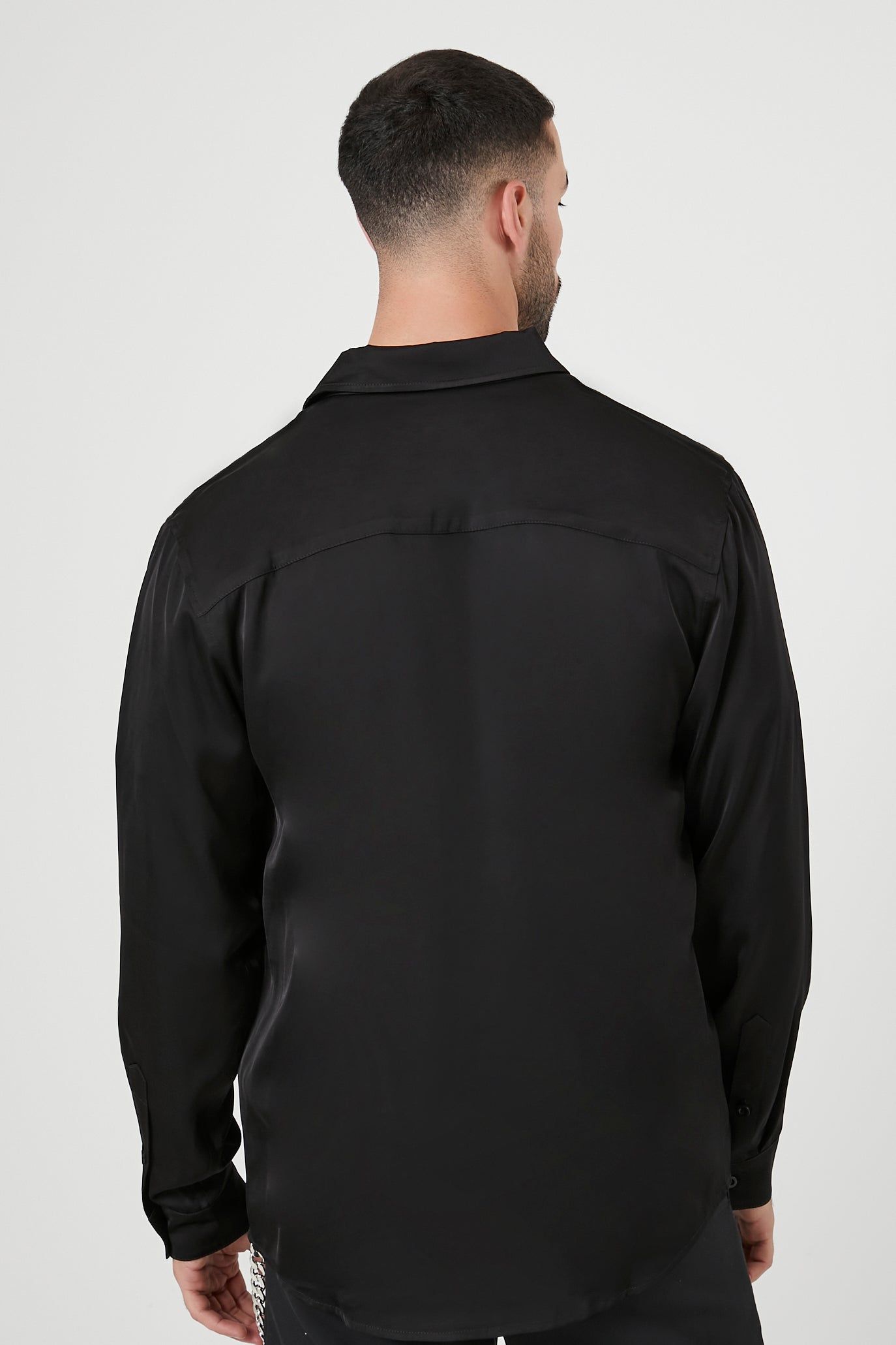 Satin Button-Up Top sold by Urban Planet product image thumbnail 3