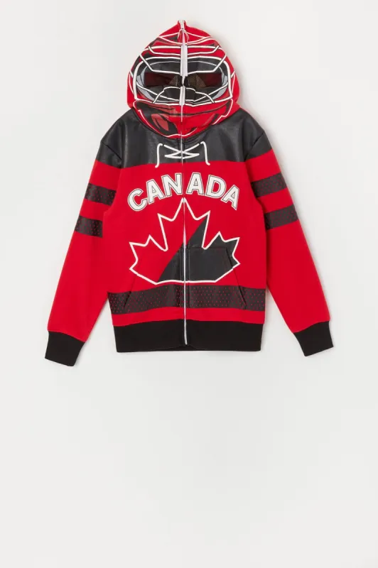 Boys Team Canada Print Full Zip Hoodie sold by Urban Planet