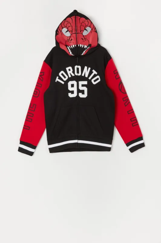 Boys Toronto Raptors Print Full Zip Hoodie sold by Urban Planet