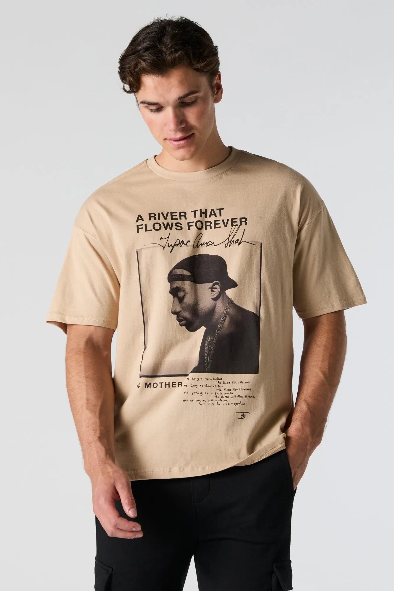 Tupac River Flows Forever Graphic T-Shirt sold by Urban Planet