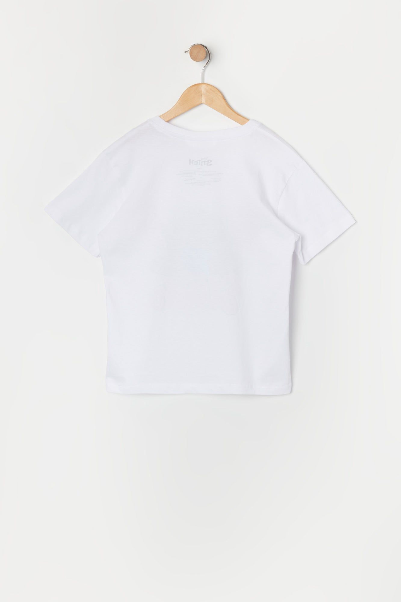 Girls White Stitch Graphic T-Shirt sold by Urban Planet product image thumbnail 2
