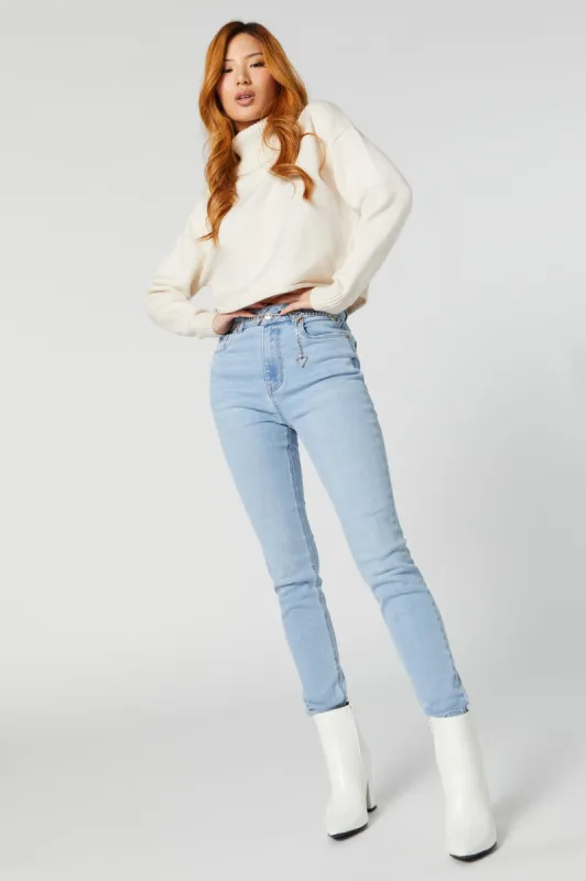 Miami Light Wash High Rise Jean sold by Urban Planet