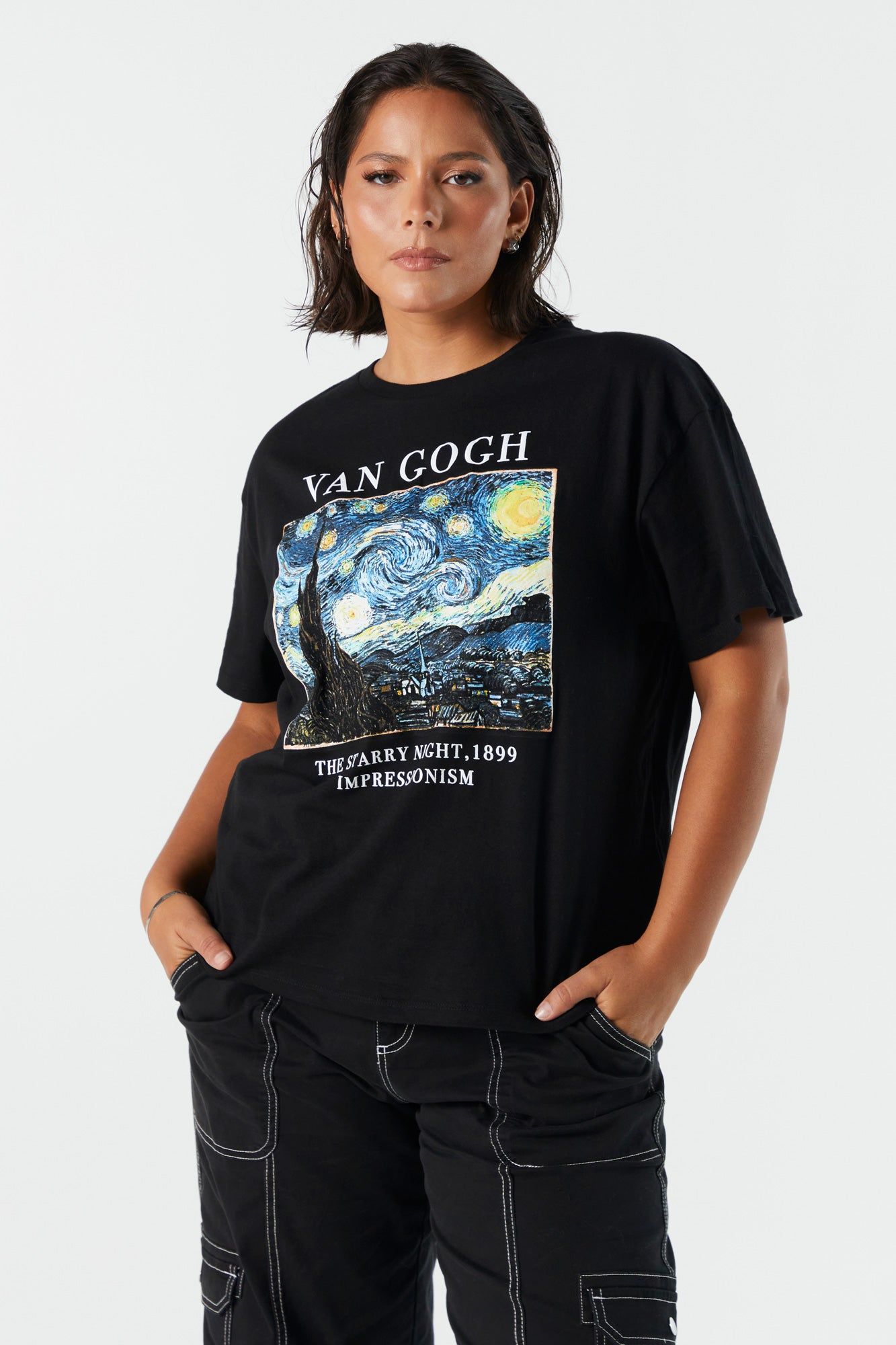 Van Gogh Graphic Boyfriend T-Shirt sold by Urban Planet
