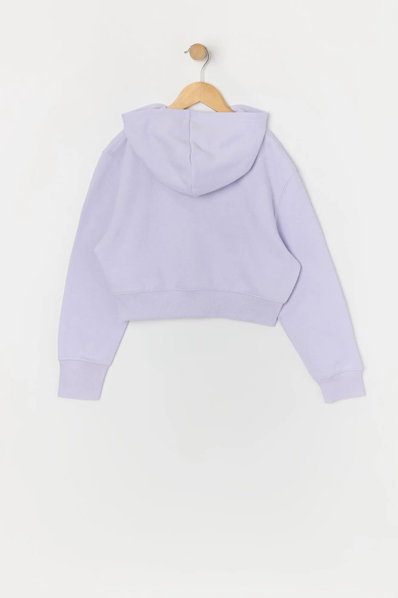 Girls New York Embroidered Zip-Up Fleece Hoodie sold by Urban Planet product image thumbnail 2