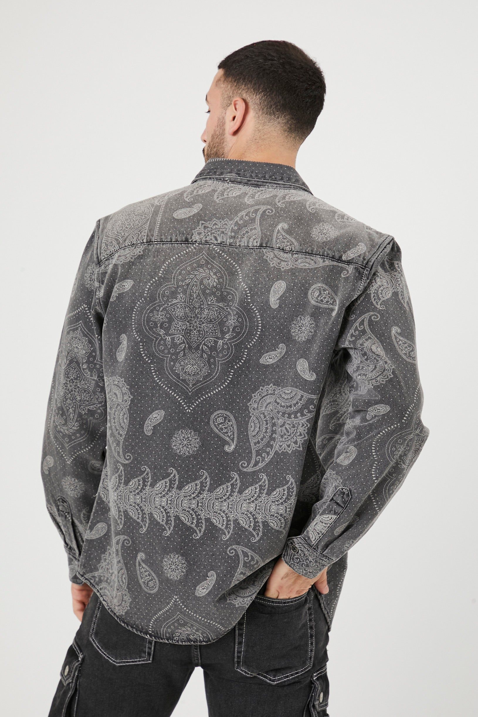 Paisley Print Button-Up Top sold by Urban Planet product image thumbnail 2