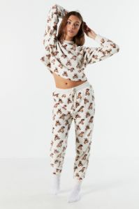 Haut de pyjama de Noël en peluche à imprimé Ourson sold by Urban Planet